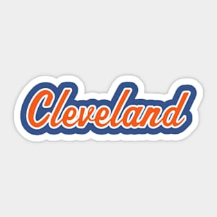 Cleveland Script Sticker